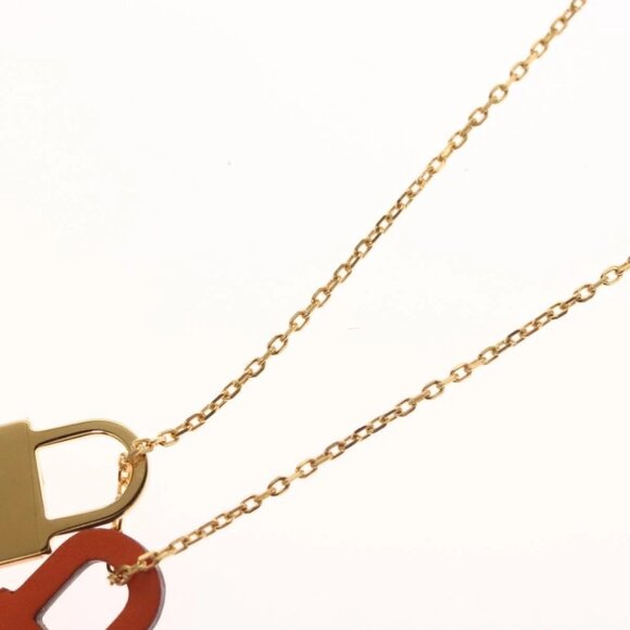 HERMES Orchestral PM Necklace metal Orange Auth 128890M - Picture 13 of 16